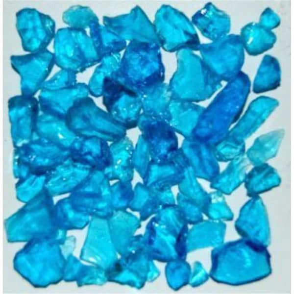 Calle Recycled Chunky Glass Turquoise - Small - 0.25-0.5 in. - 10 lbs CA2758227 - main